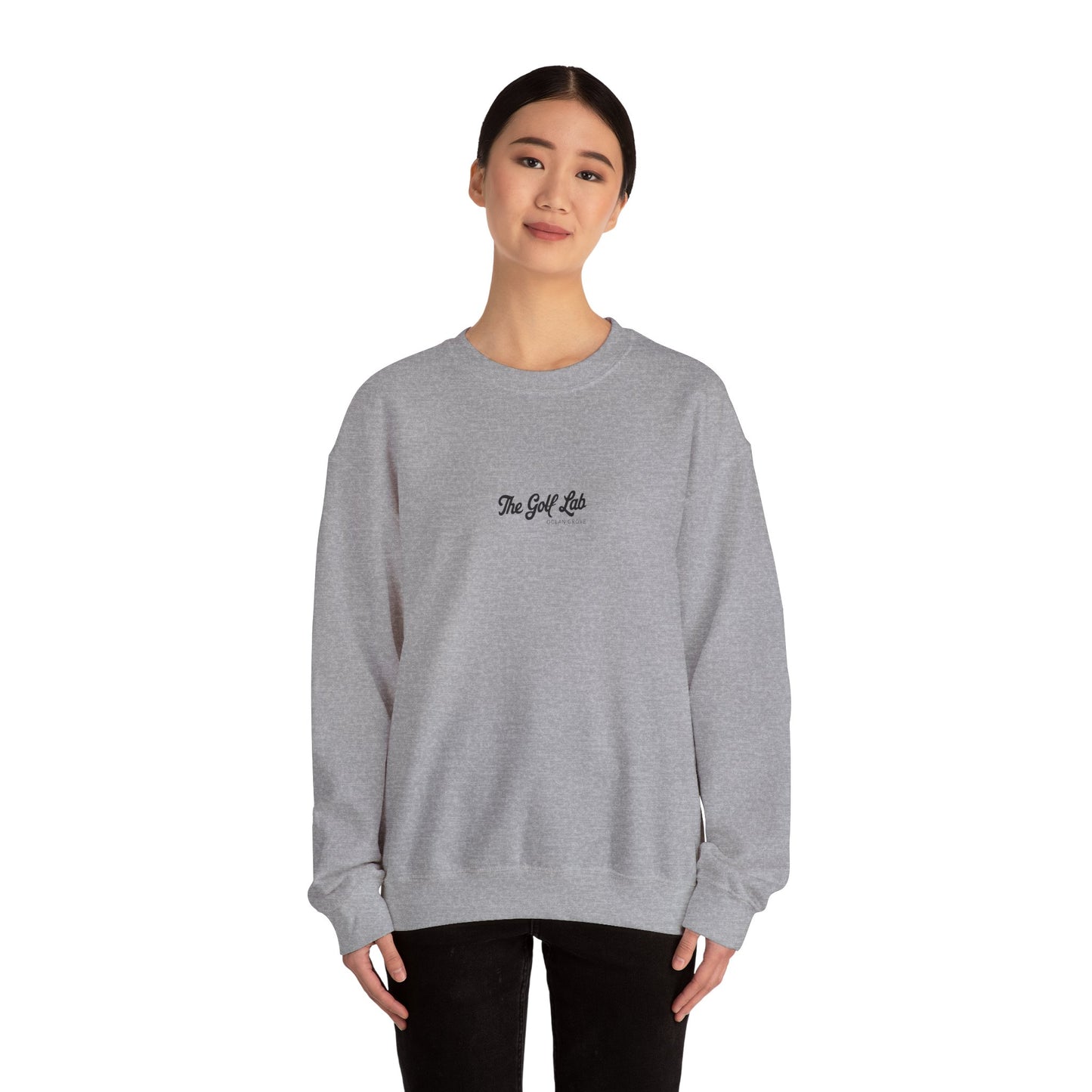 Golf Lab Crewneck Sweatshirt – Minimal Coastal Golf Graphic